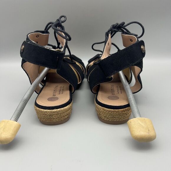 Eric Michael Sandals Womens Size 9 Gladiator Lace Up Espadrille Handmade EU 40 - Picture 5 of 12